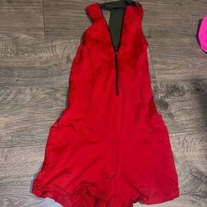 Jo & Jax red biketard